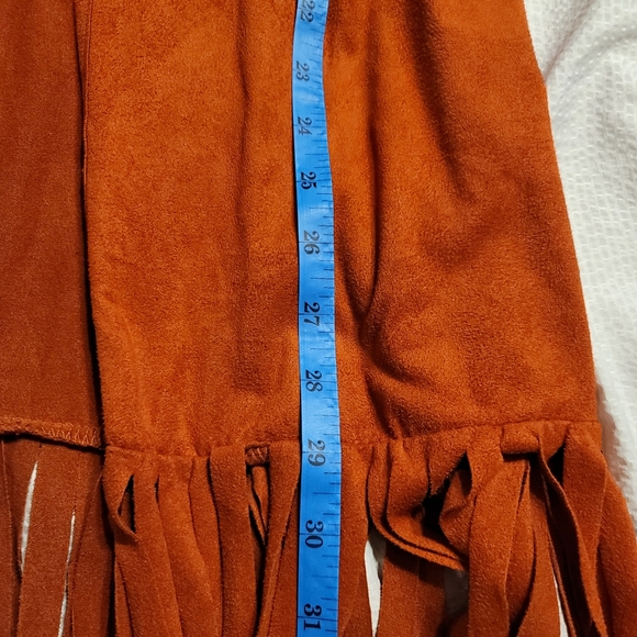 VINTAGE MADE IN THE USA Faux suede long hippie boho y2k in perfect  condition - Picture 10 of 14